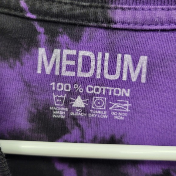 Avenged Sevenfold Deathbat Tie Dye Shirt Mens M Purple Skater Grunge Streetwear - Picture 6 of 8